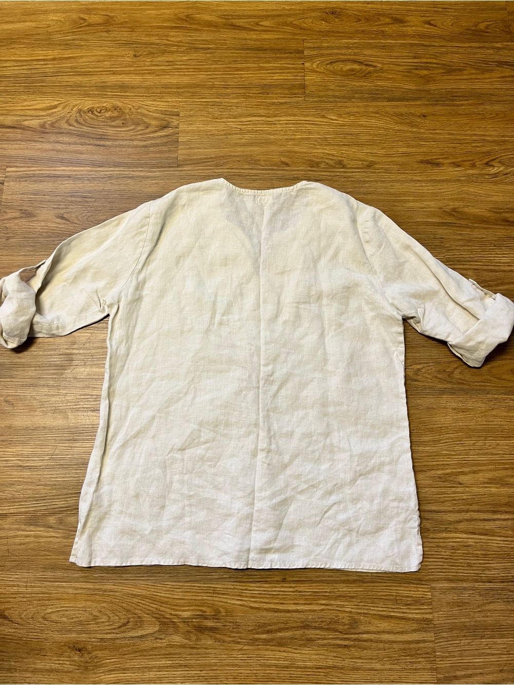 Women’s Linen Embroidered Boho Tunic Blouse Coastal Tribal Lagenlook Festival - Picture 10 of 11
